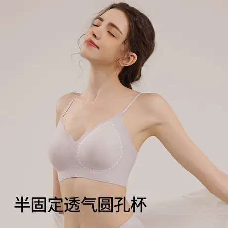无痕内衣女小胸显大聚拢提拉上托防下垂收副乳无钢圈透气文胸罩商品大图