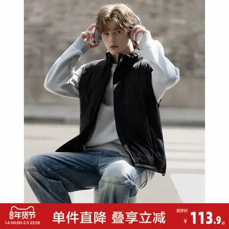 唐狮2026冬季立领马甲开衫外套男百搭男士运动无袖棉背心男保暖图片