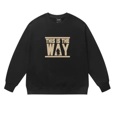 潮牌高街vibe字母薄款套头卫衣男秋冬款宽松oversize圆领上衣商品大图