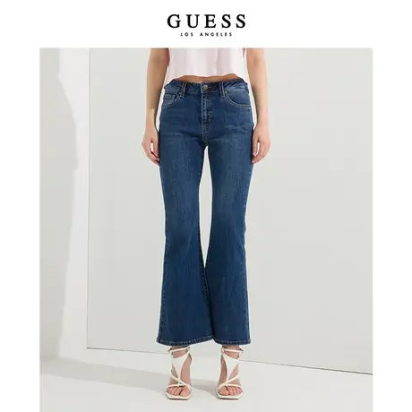 GUESS 女士微喇直筒阔腿裤-YM1D8067K商品大图