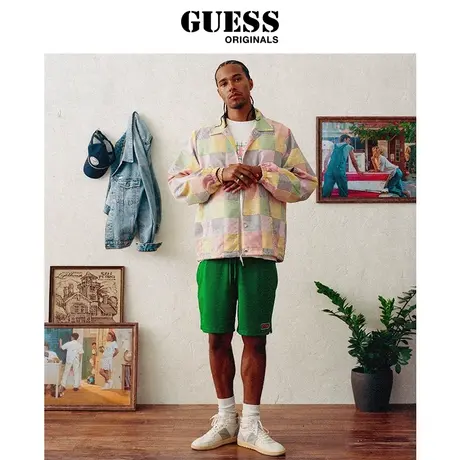 GUESSOriginals 男士时尚青春流行舒适宽松休闲短裤-M2YQ25K9HZ0商品大图