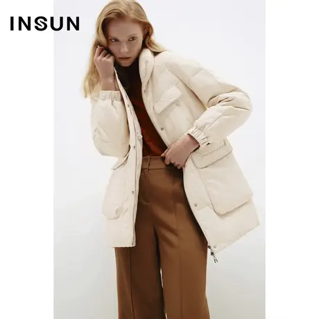 COVER冬季绵羊皮保暖白鸭绒皮羽绒商品大图