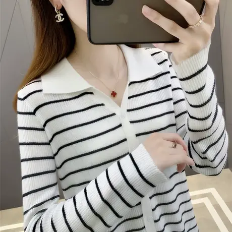 开衫毛衣外套女2023年新款爆秋季今年流行的针织衫外套春秋款女装商品大图