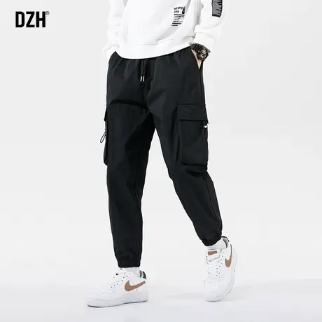 男士美式黑色裤子男潮流韩版春夏款束脚工装裤潮牌男裤2024年新款商品大图