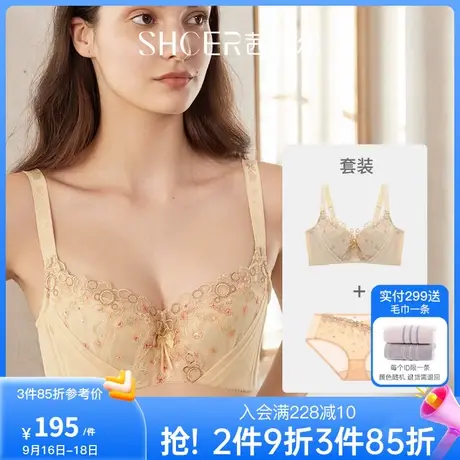 茜施尔女士性感内衣套装小胸聚拢文胸舒适内裤套装图片
