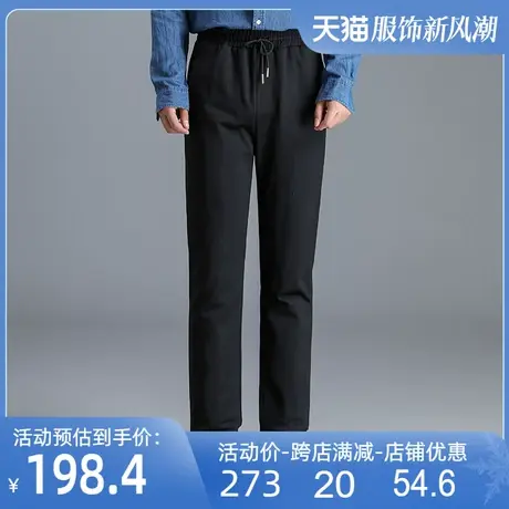 羽绒裤男款外穿冬季新款宽松时尚休闲直筒鸭绒保暖加厚户外棉裤潮图片