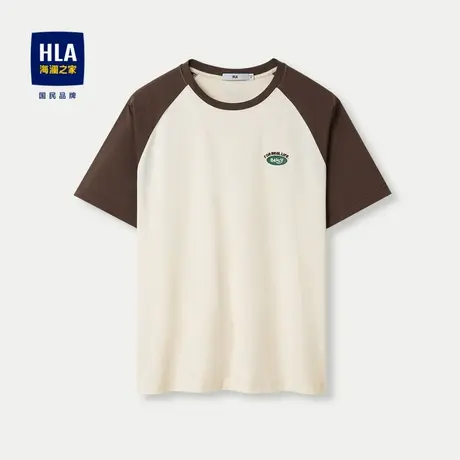 HLA/海澜之家布鲁伊联名系列凉感T恤24春夏新圆领冰感科技棉短t男图片