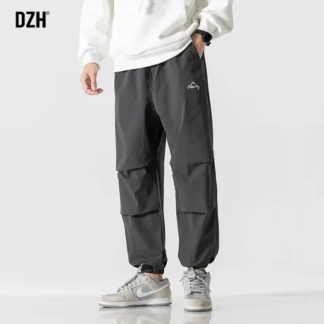 男士休闲裤子男款美式高街春季束脚裤2024年新款伞兵裤潮牌哈伦裤商品大图