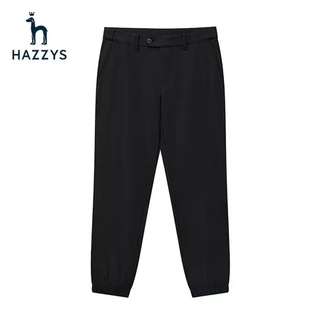 Hazzys哈吉斯春季新品男士休闲裤时尚运动束脚裤男潮流宽松长裤图片