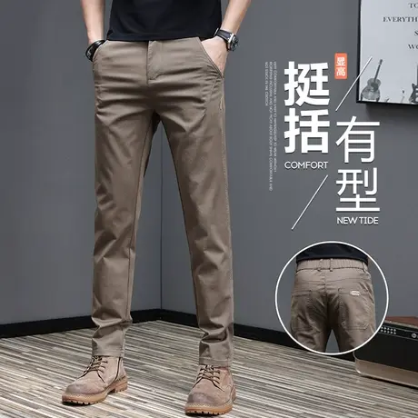 夏季男士商务西装西裤春秋款男装男裤2024新款工作直筒休闲长裤子商品大图