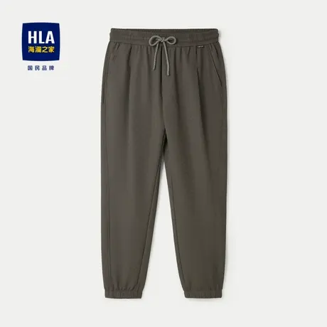 HLA/海澜之家锥形休闲裤2024春夏新款柔软亲肤舒适松紧腰裤子男图片