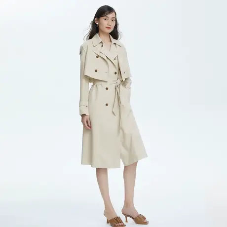 LANCY/朗姿[三个世界]春夏季商场同款女士休闲正式职业风衣外套图片