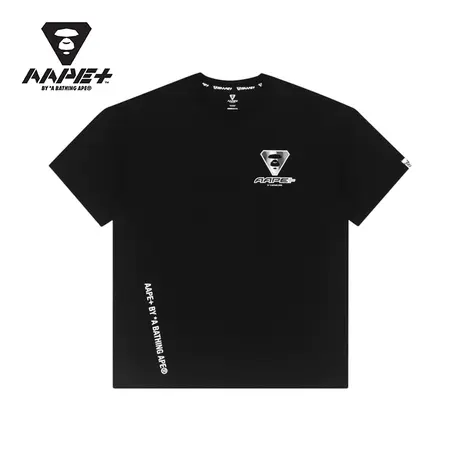 AAPE+运动男装春夏撞色迷彩图标猿颜字母印花休闲短袖T恤0788XXG商品大图