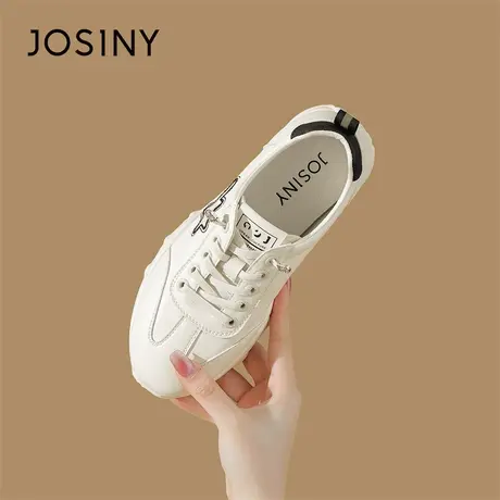 Josiny/卓诗尼小白鞋女2024新款春季百搭厚底鞋子爆款运动鞋板鞋商品大图