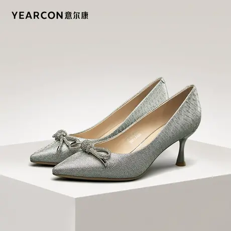 意尔康官方旗舰店女鞋单鞋女百搭不累脚性感尖头细高跟outlets商品大图