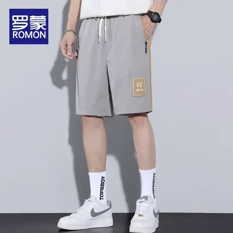 罗蒙短裤男款夏季休闲篮球速干五分裤冰丝大码跑步健身运动大裤衩图片