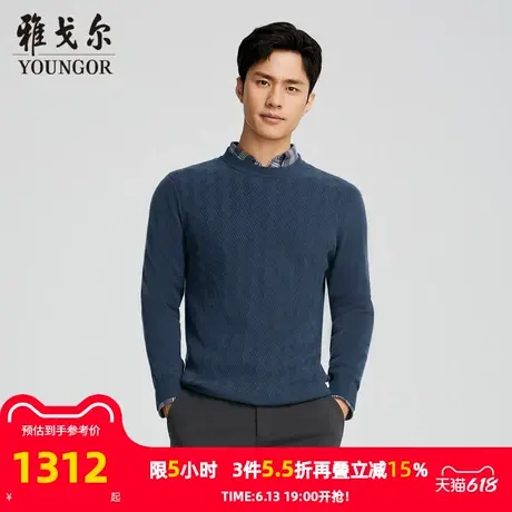 【商场同款】雅戈尔男士羊绒衫秋冬新款官方商务休闲保暖羊绒衫男商品大图