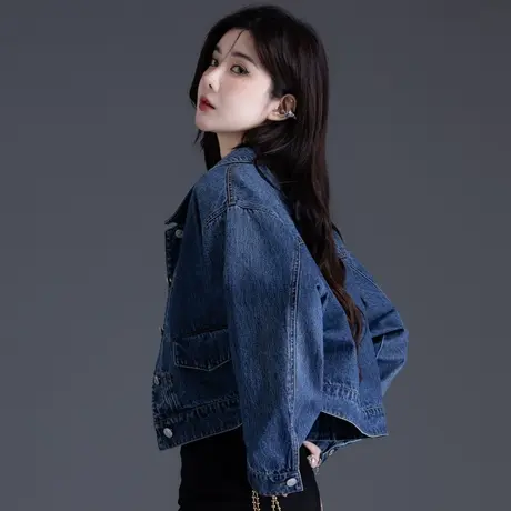 清仓牛仔外套女春秋款2024新款爆款今年流行品牌宽松休闲短款上衣商品大图