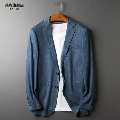 春季新款休闲西装男士外套韩版帅气青年潮流单件小西服上衣男修身商品大图