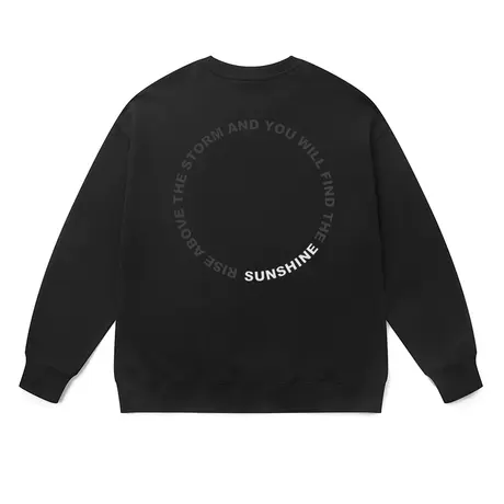 原创卫衣男女国潮字母圈印花极简百搭秋季重磅美式情侣上衣加绒冬商品大图