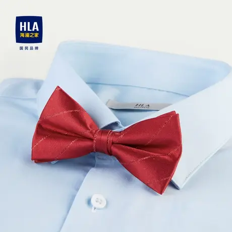 HLA/海澜之家含桑蚕丝领结2023新款时尚大方婚庆风格领结男商品大图