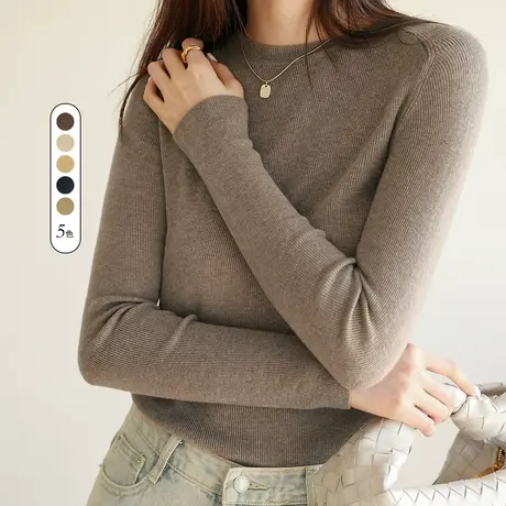 毛衣女2023年新款套头设计感小众针织衫软糯系打底衫女春秋商品大图