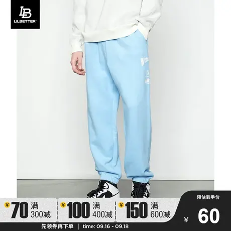 Lilbetter男士裤子潮ins休闲裤简约束脚裤街头长裤LB商品大图