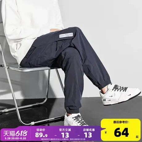 唐狮秋季新款男休闲长裤宽松直筒束脚裤潮流简约宽松运动裤子百搭商品大图