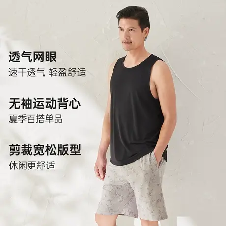 顶瓜瓜速干背心男夏季健身跑步上衣篮球训练宽松运动背心男顶呱呱商品大图
