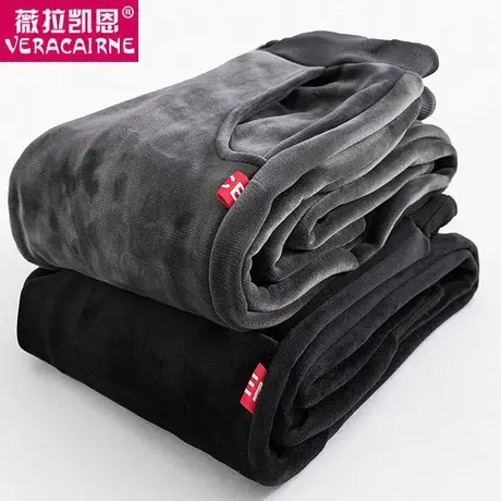 加长版女裤加绒加厚高个子170欧美金丝绒双面绒加肥加大码运动裤商品大图