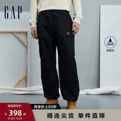 Gap男装春秋LOGO工装风户外直筒裤防风宽松长裤时尚休闲裤836436图片