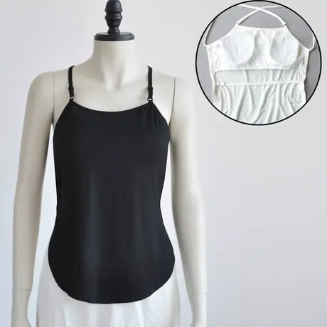 带胸垫肚兜女成人吊带抹胸文胸大码背心式胸罩内衣胖mm护肚子商品大图