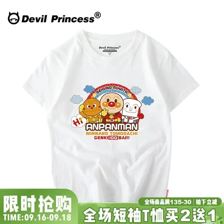 日系卡通ulzzang纯棉百搭半袖女学生韩版宽松t恤女短袖2023新款夏商品大图