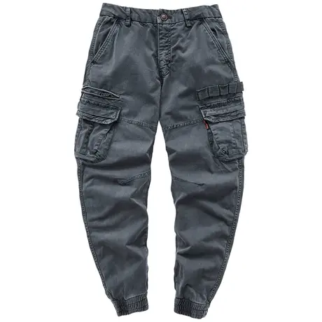 VIP多口袋工装裤男ins潮流束脚裤宽松伞兵裤春秋休闲裤百搭长裤子商品大图