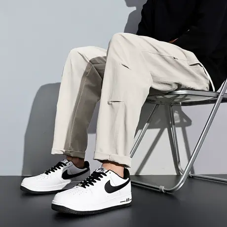 唐狮春秋季新款男休闲长裤宽松直筒裤简约韩版工装裤子潮运动裤TE商品大图