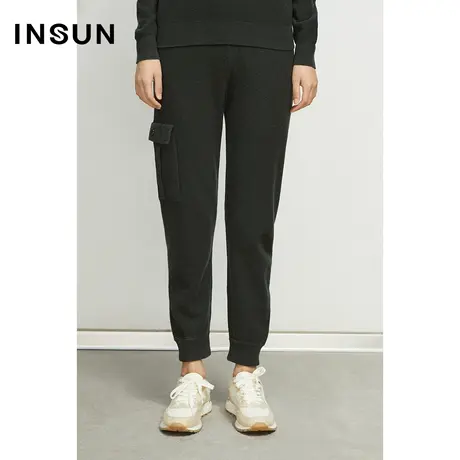 恩裳奥莱冬季口袋轻盈百搭休闲裤图片