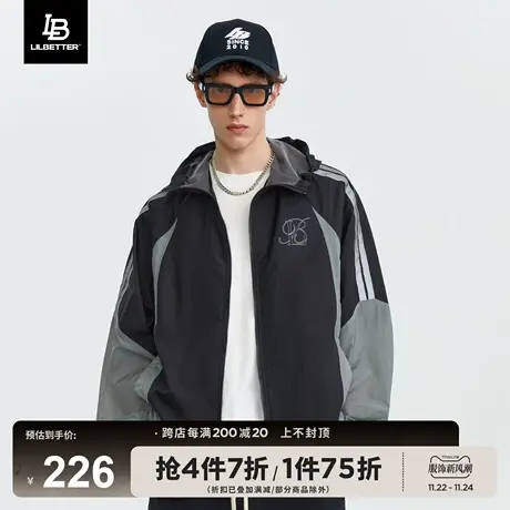 Lilbetter防晒夹克薄款透气上衣夏季新款外套户外衣服潮流男装LB商品大图