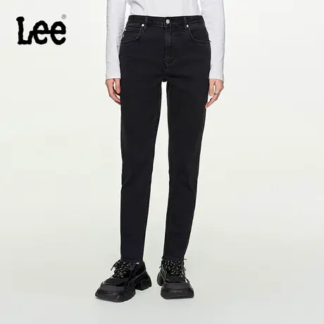 Lee商场同款23秋冬新品413标准锥形黑色女牛仔裤潮流LWB1004134TH图片