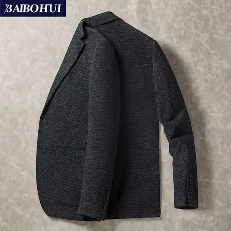 秋冬季新款时尚修身休闲单件小西服上衣男士商务百搭呢子西装外套商品大图