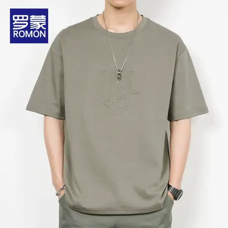 罗蒙短袖t恤男2023夏季新款衣服男士体恤夏装男生上衣宽松半袖潮图片