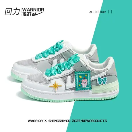 回力女鞋夏季卡通小白鞋2023新款时尚潮流轻便板鞋小众原创休闲鞋商品大图