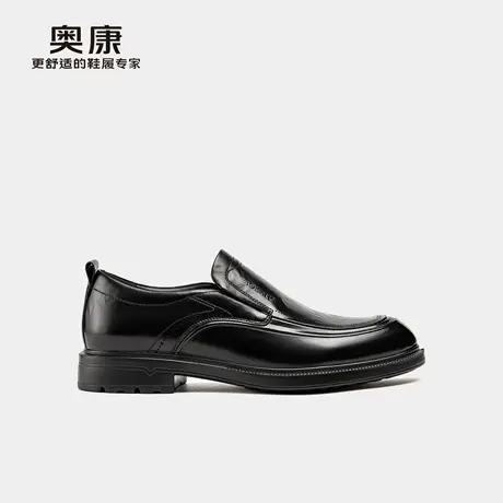 奥康 男鞋2025秋季新品商务正装真皮舒适通勤上班套脚皮鞋商品大图