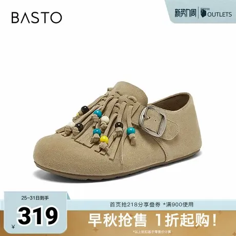 百思图2025秋季新款商场同款勃肯鞋时尚休闲女单鞋BS126CM5图片