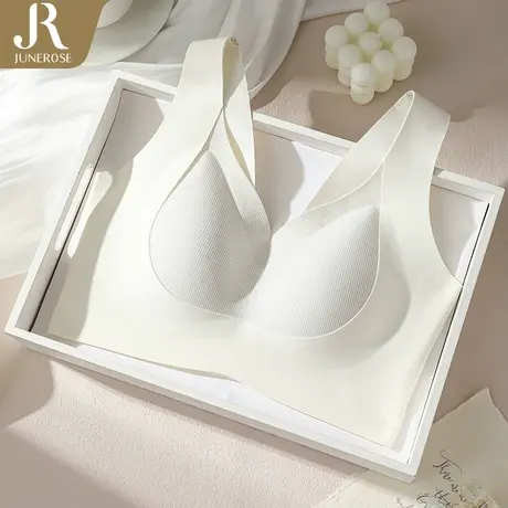 六月玫瑰薄款上托收副乳防下垂大胸显小大胸显小内衣女文胸图片
