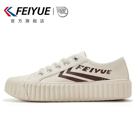 feiyue/飞跃帆布鞋女鞋春夏款低帮简约饼干鞋复古百搭休闲鞋433商品大图