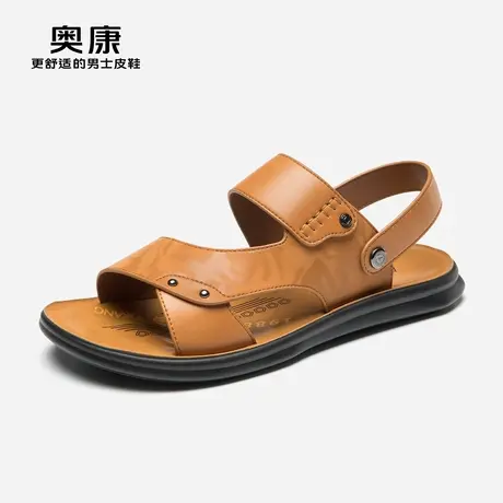奥康男鞋2023秋季新款流行沙滩鞋男士露趾透气凉鞋舒适百搭凉鞋男商品大图
