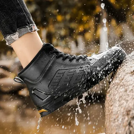 雨鞋男款2023新款厨房防滑鞋工作水鞋胶鞋户外洗车防水鞋男士雨靴商品大图