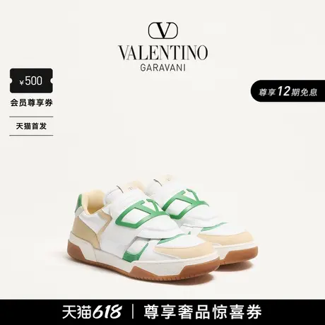 [首发]华伦天奴VALENTINO男士 JOIE DE JOUER 皮革低帮运动鞋图片
