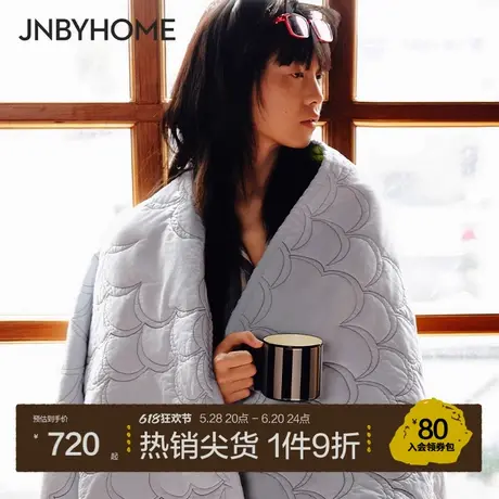 JNBYHOME江南布衣全棉双面绗缝被舒适不易跑棉空调被夏凉被简约图片