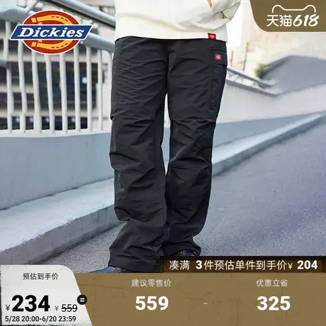 Dickies 工装灵感双膝设计宽松多口袋春夏款休闲裤 男女情侣商品大图